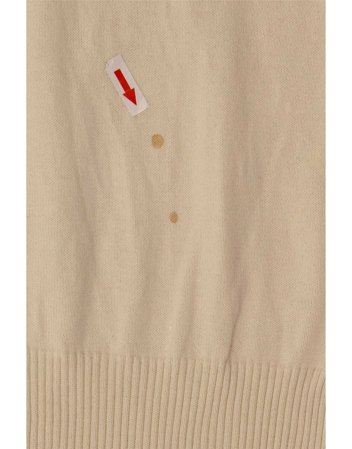 Levi's Pull Col V Femme UK 12 Medium Blanc Cassé