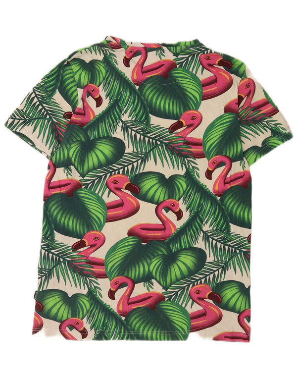 Cropp T-shirt slim fit pour homme en coton imprimé animal vert