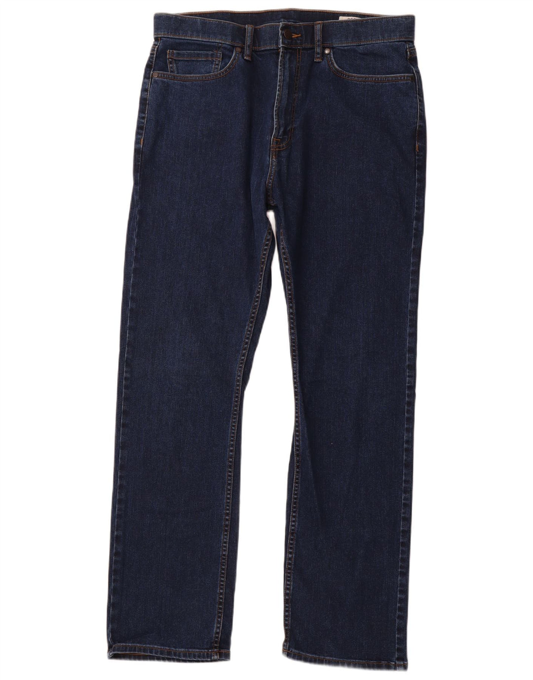 MARKS & SPENCER Jean droit régulier homme W34 L31 bleu marine coton