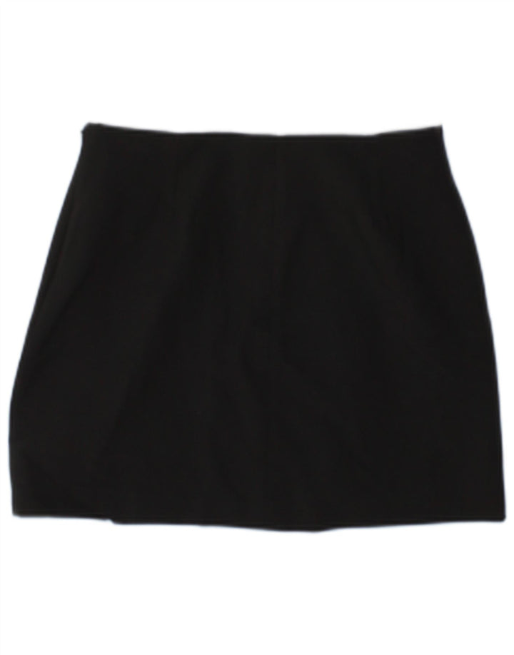 Zara Femme Mini Jupe Petit W26 Noir Polyester