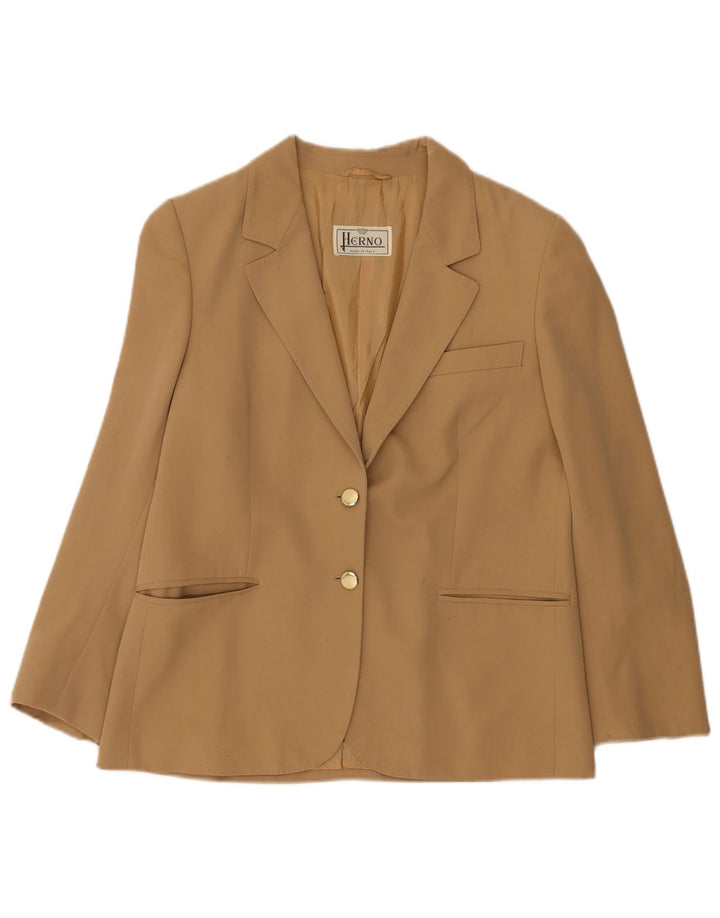 Herno Veste Blazer 2 Boutons Femme IT 50 XL Laine Beige