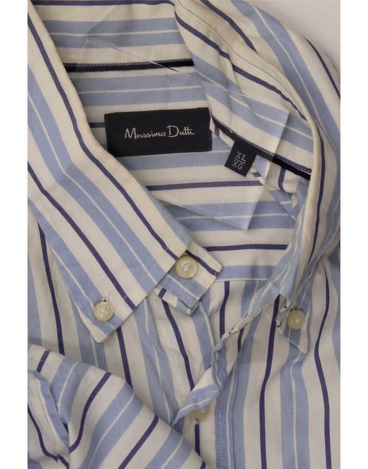 Massimo Dutti Chemise Homme XL Bleu Rayure