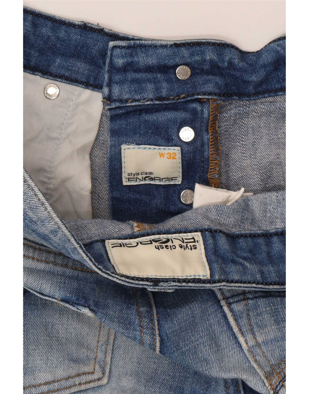 Energie Short en Jean Homme W32 Bleu Moyen Coton