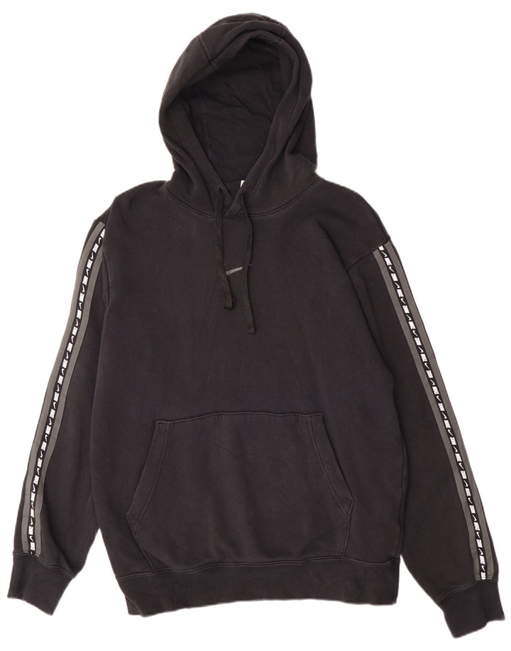 Nike Pull à capuche graphique pour homme Petit coton noir