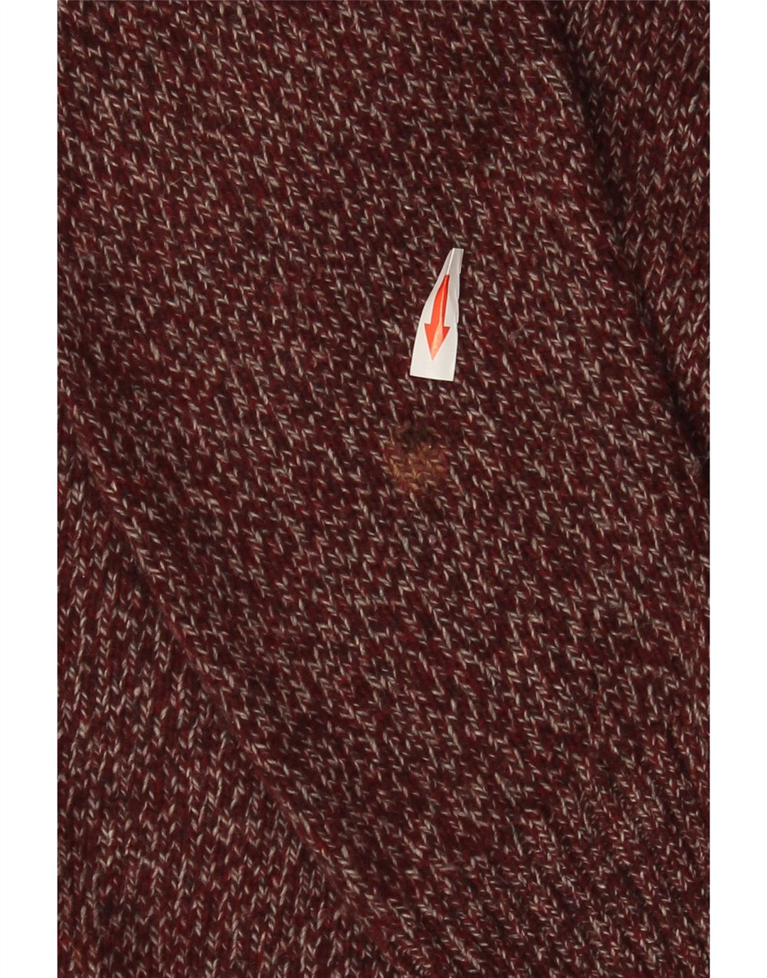 Barbour Pull à col rond pour homme en laine bordeaux moyen