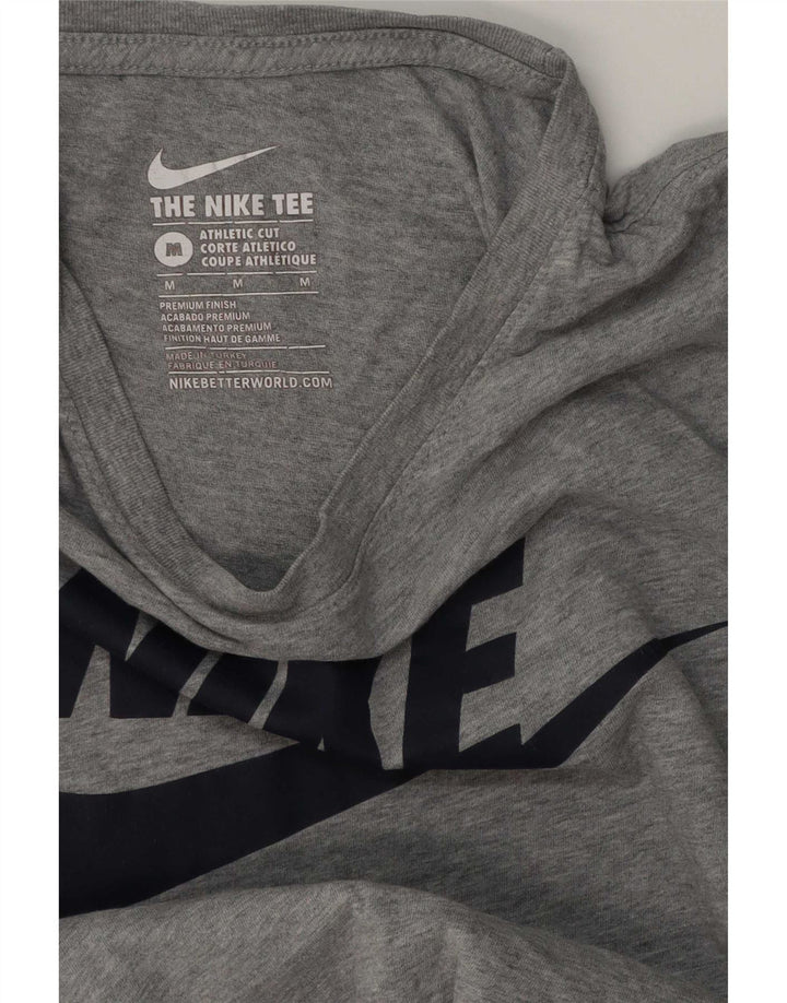 Nike Homme Athletic Cut Graphic T-Shirt Top Gris Moyen Moucheté