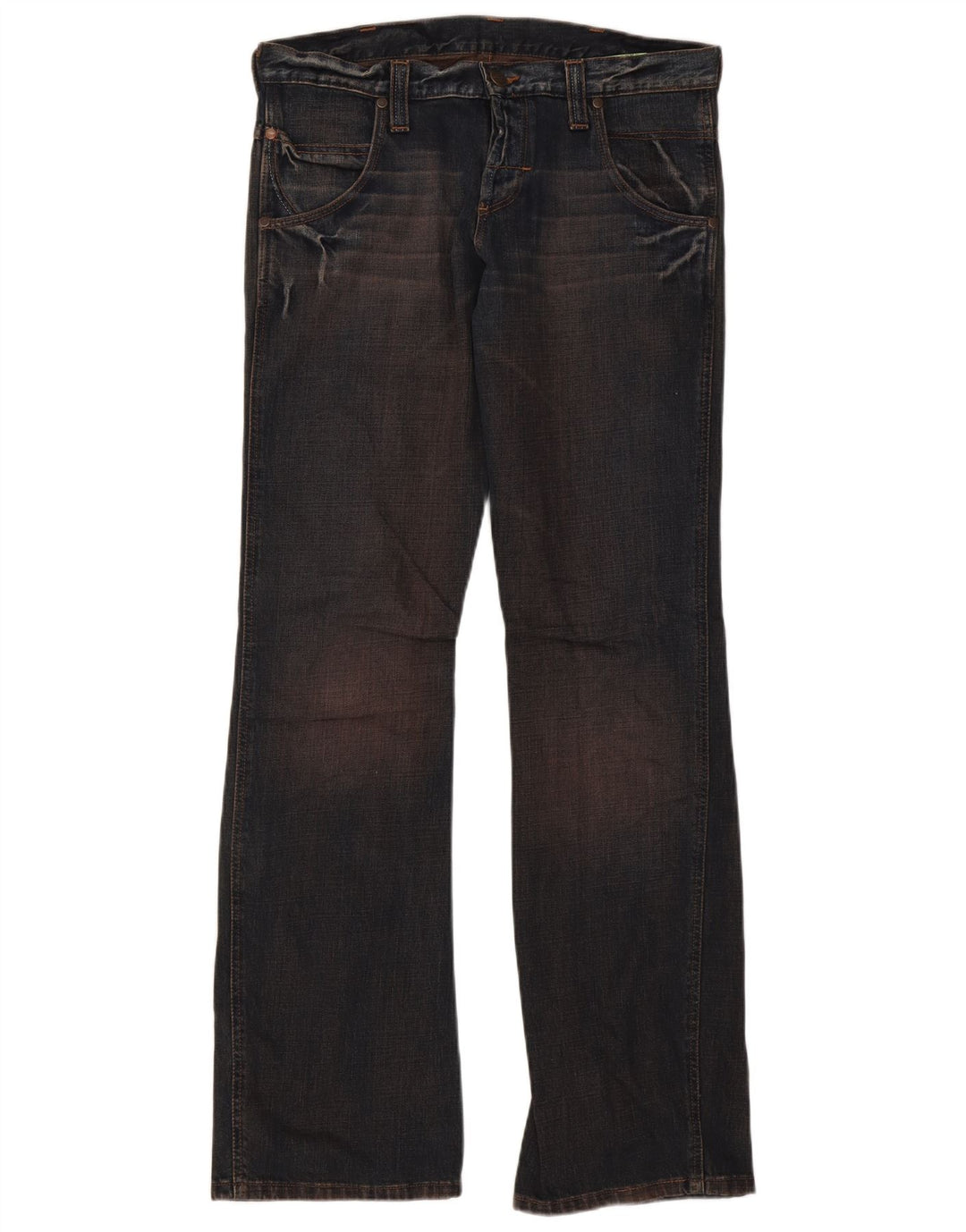Wrangler Jean Bootcut Sharkey Homme W32 L34 Bleu Marine Coton