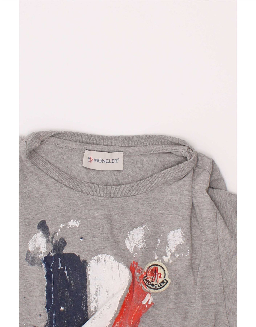 Moncler T-shirt graphique pour garçon 6-7 ans Gris