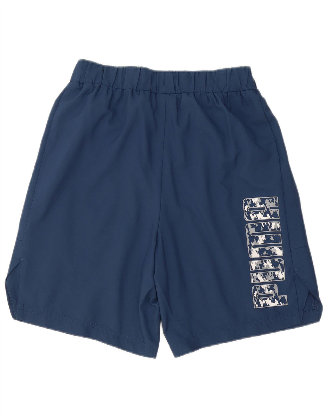 Puma Short de sport graphique homme petit bleu marine polyester
