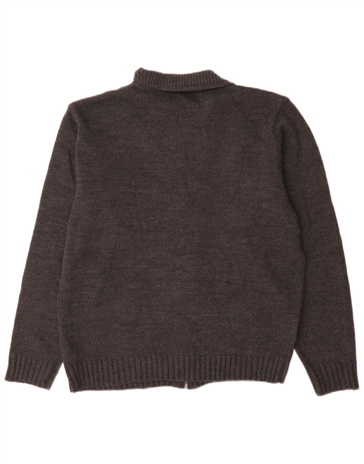 Marks & Spencer Pull Cardigan Coupe Régulière pour Homme Grand Gris Acrylique