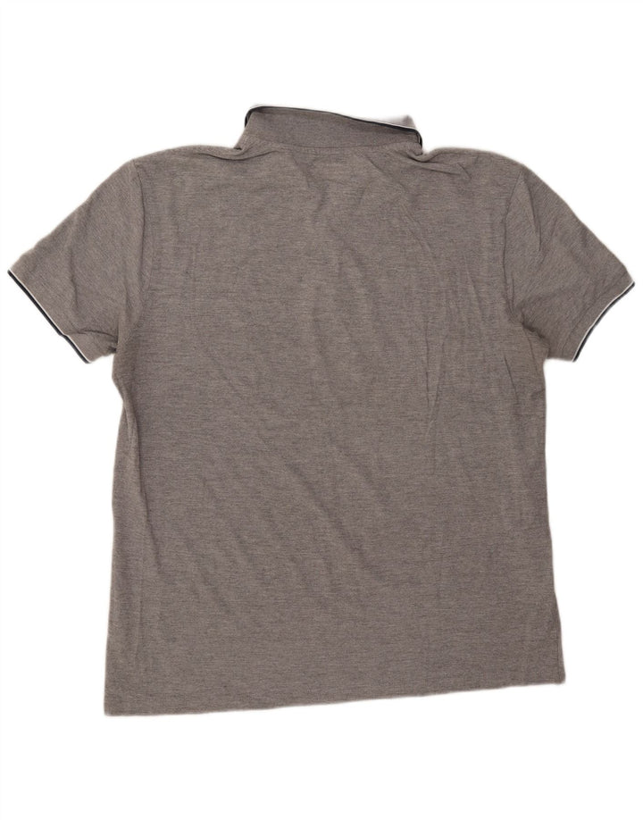 KAPPA Polo Homme 2XL Gris Moucheté Coton