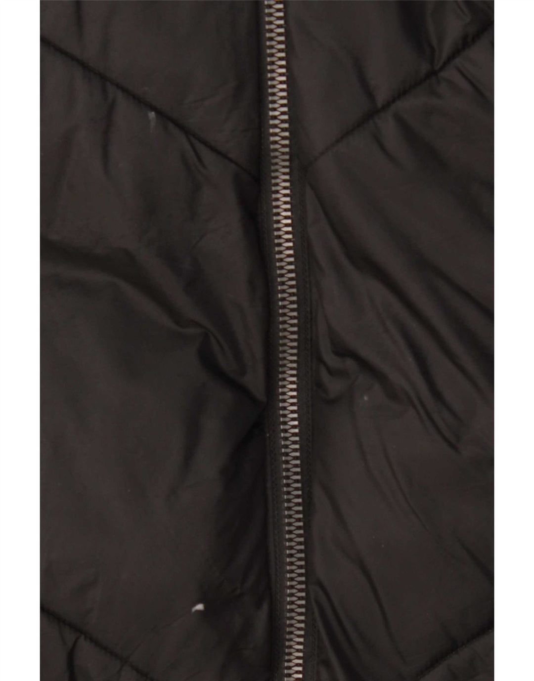 Zara Manteau rembourré à capuche pour femme UK 14 Polyester noir moyen