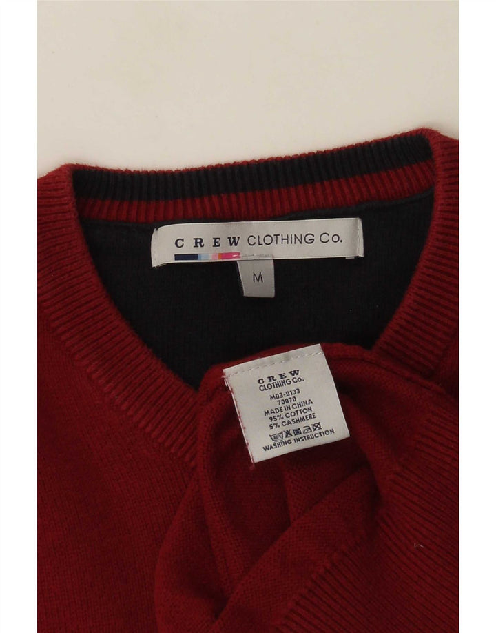 J. Crew Pull Col V Homme Rouge Moyen Coton