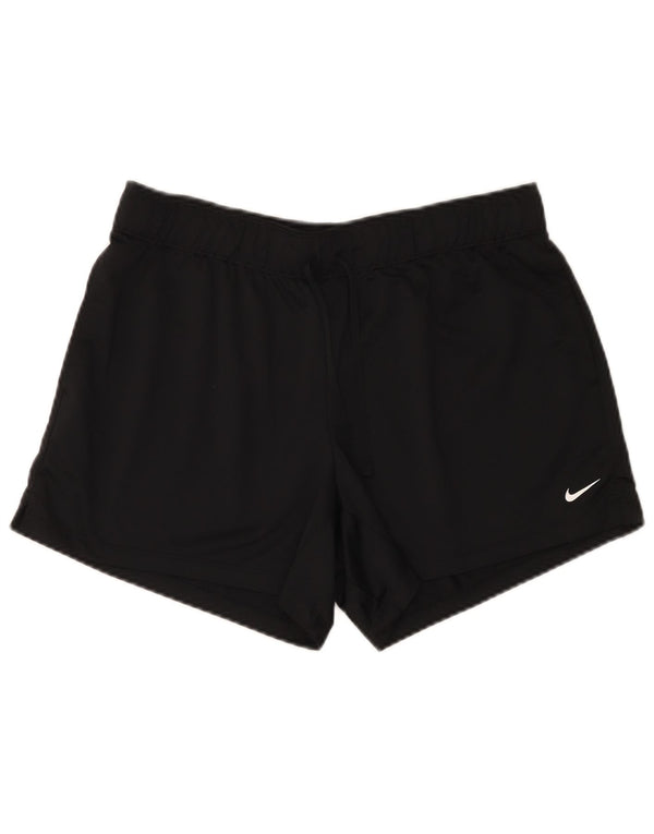 Nike Short de sport Dri Fit pour femme UK 14 Large Noir Polyester