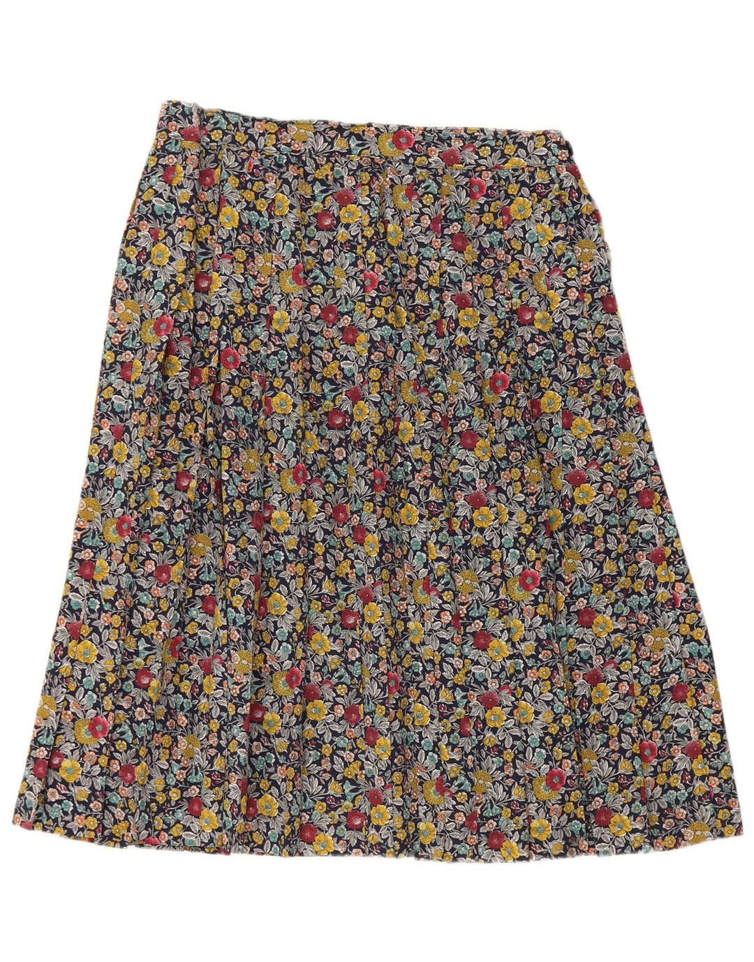 VINTAGE Jupe trapèze femme W28 Medium multicolore floral