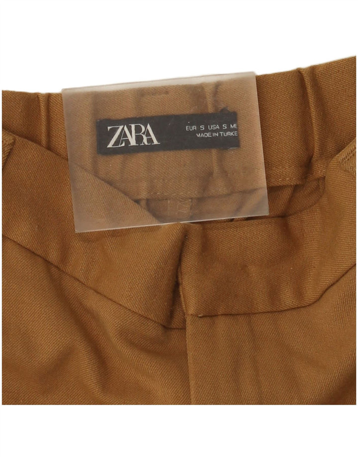 Pantalon court Zara Femme Small W26 L24 Marron