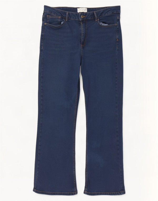 Fat Face Jeans Brooke Bootcut pour femme UK 18 XL W36 L28 Bleu Coton