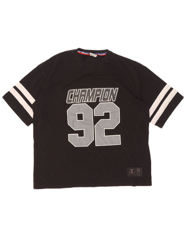 Champion T-Shirt Graphique Homme Noir Moyen