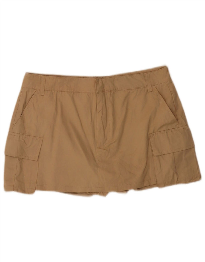 Zara Short Cargo Femme Moyen W28 Beige Polyester