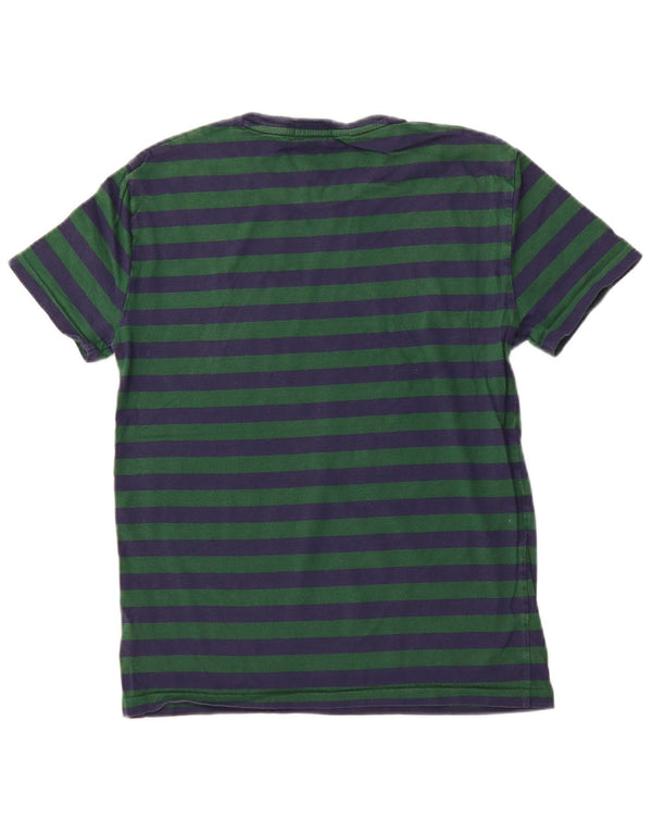 POLO RALPH LAUREN T-shirt ajusté personnalisé pour hommes, petit haut rayé vert