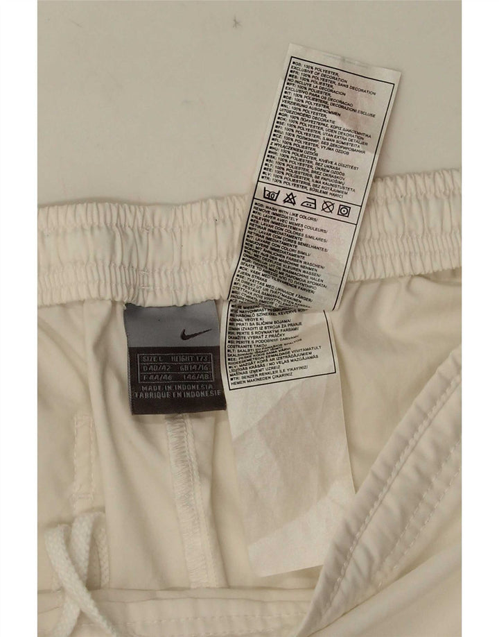 Nike Short de sport pour femme UK 14/16 Large Blanc Polyester
