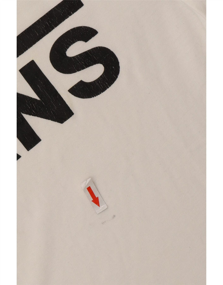 VANS T-shirt graphique pour femme UK 6 XS Blanc
