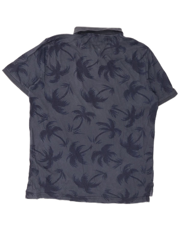 Tommy Hilfiger Polo Slim Fit Graphique Homme Bleu Marine Hawaïen XL