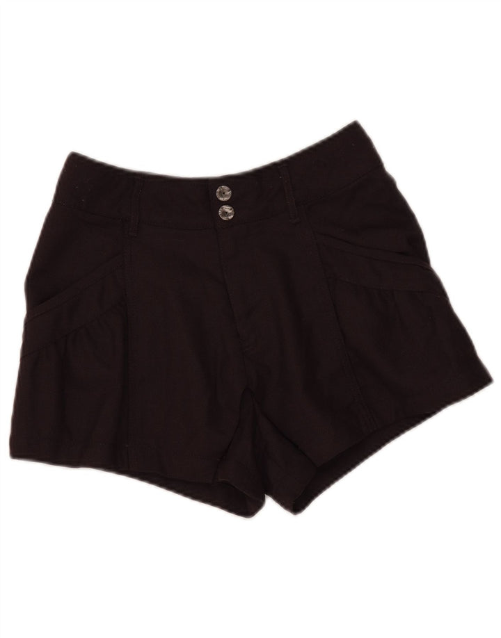 DIESEL Short décontracté taille haute W28 en laine marron moyen pour femme