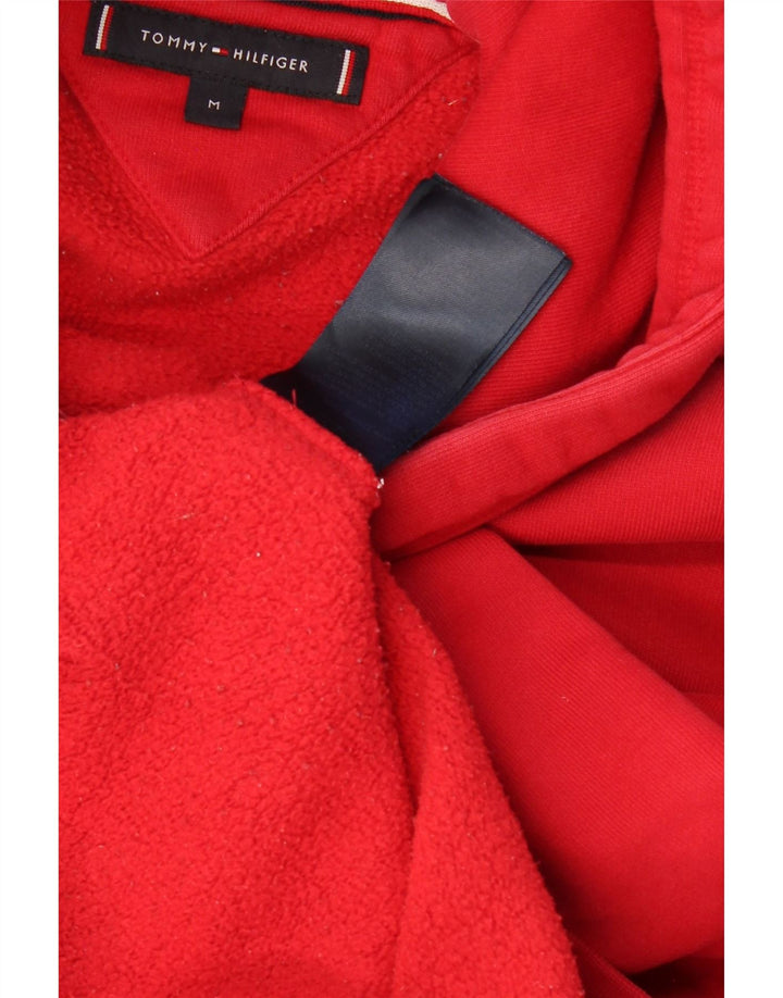 TOMMY HILFIGER Pull à Capuche Graphique Homme Rouge Moyen