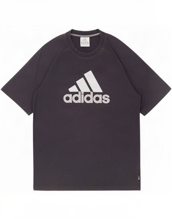Adidas Mens Graphic T-Shirt Top Medium Navy Blue Cotton