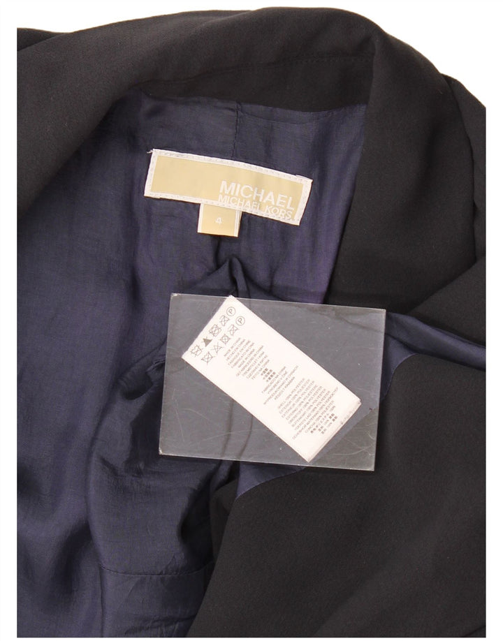 Michael Kors Veste Blazer Ouverte Femme US 4 Petit Noir Polyester