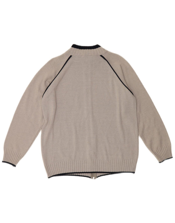 Ellesse Cardigan Pull XL Gris Coton Homme