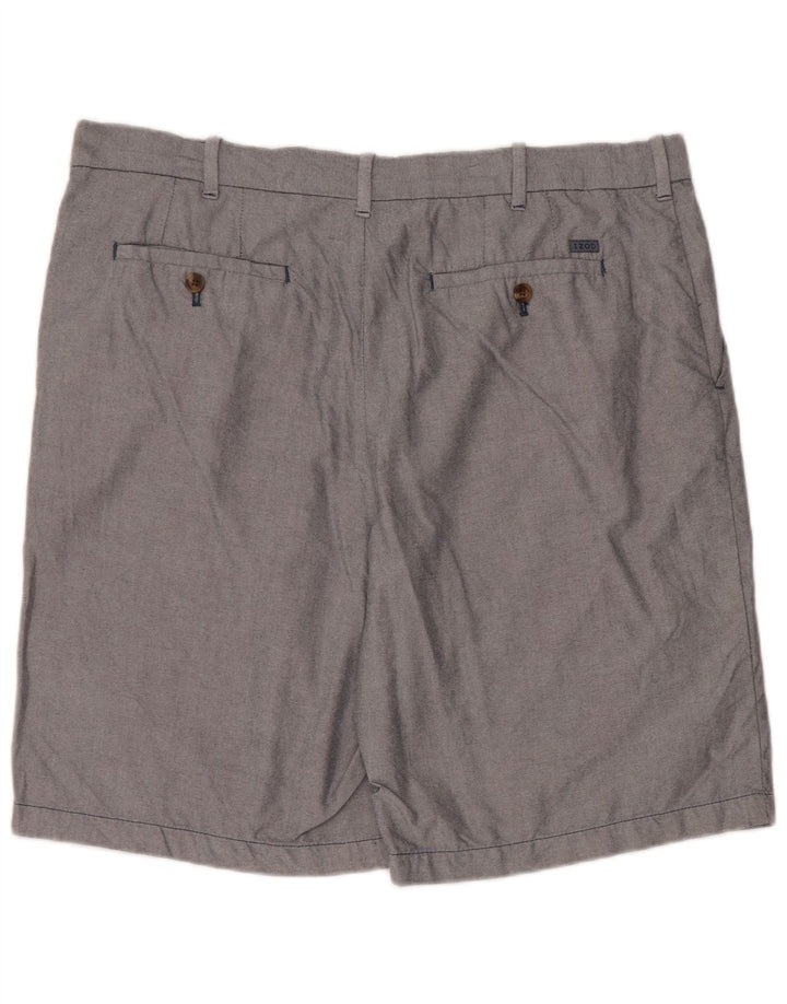 Izod Short Chino Homme W38 XL Gris Coton