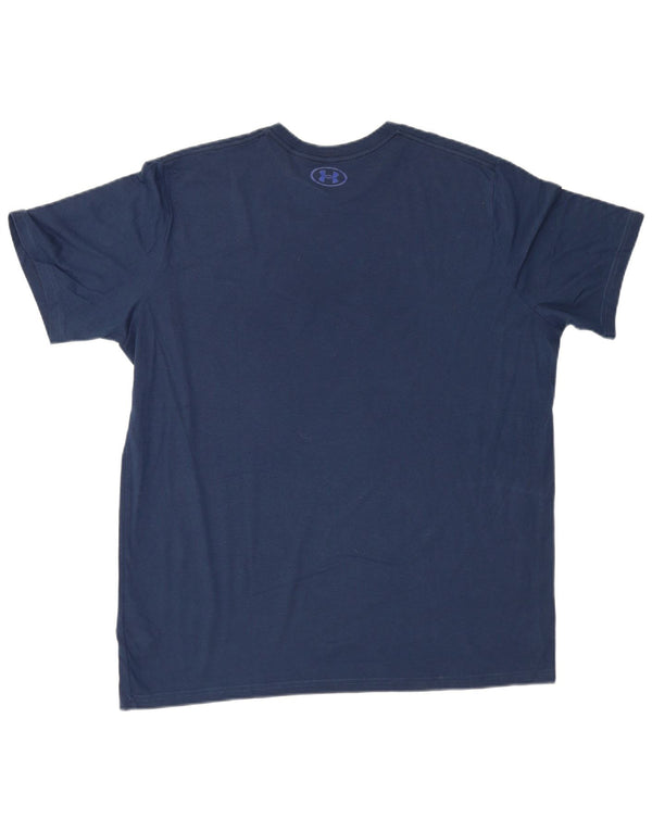 Under Armour Homme Graphic T-Shirt Top XL Bleu Marine Coton