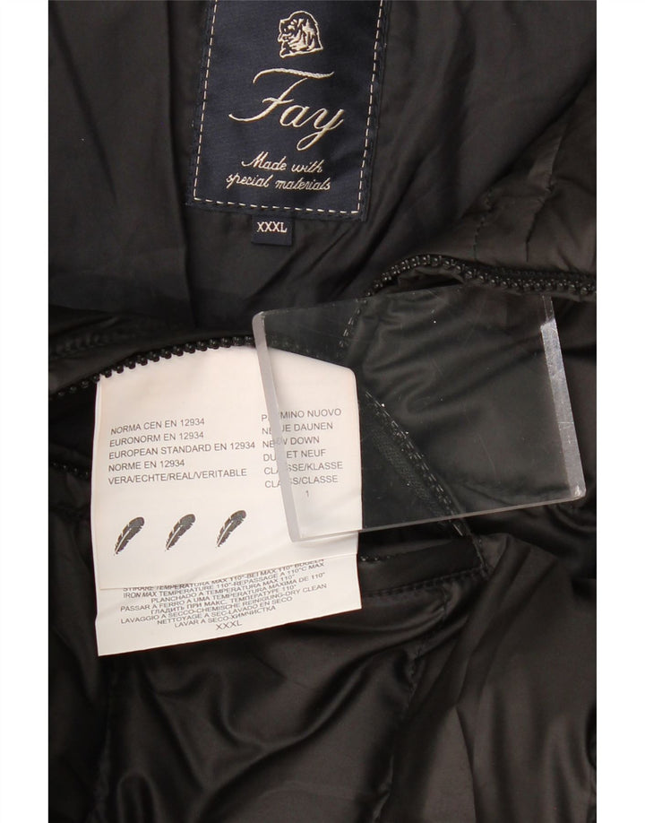 FAY Veste matelassée homme UK 46 3XL Noir Polyester