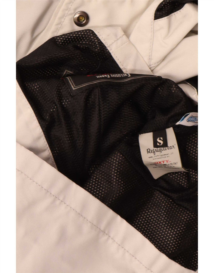 Refrigiwear Veste de pluie à capuche pour femme UK 10 Small Gris Polyamide