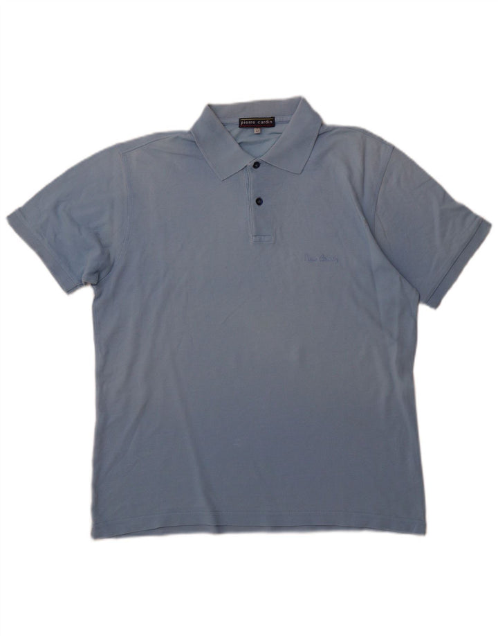 PIERRE CARDIN Polo Homme Bleu Moyen Coton