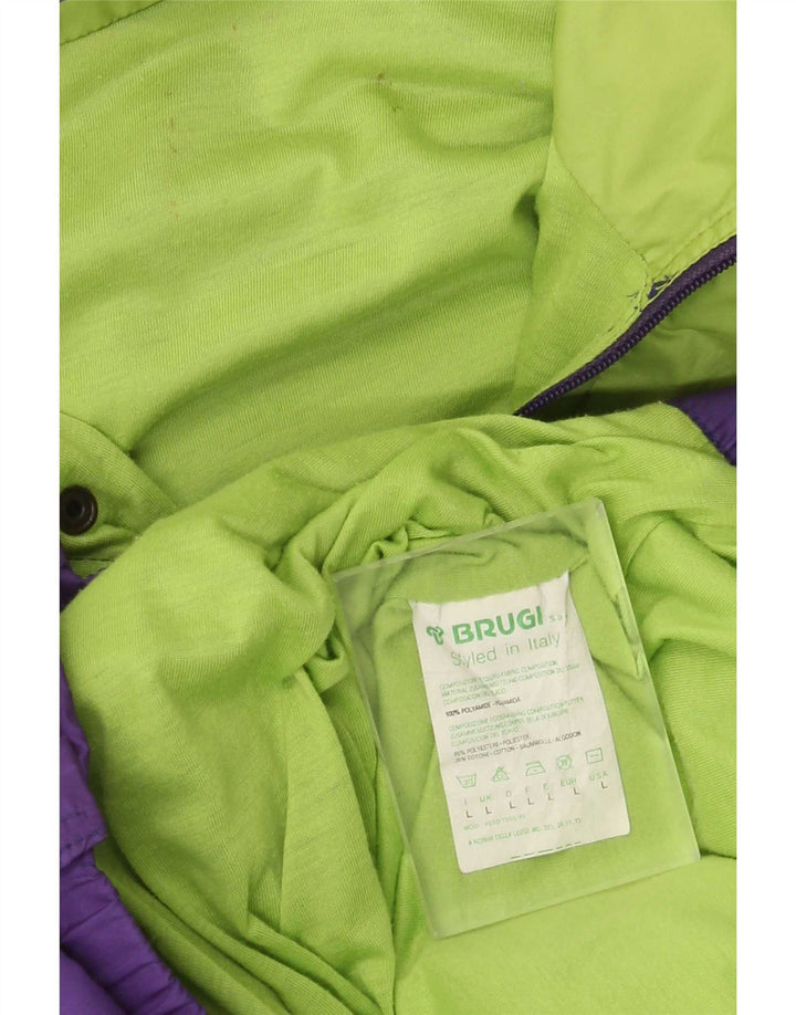 Brugi Veste de Pluie Pull Homme UK 40 Large Violet Colourblock Polyamide