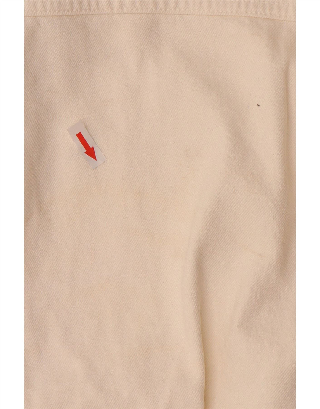 ZARA Veste en jean surdimensionnée pour femme UK 10 Petit coton blanc