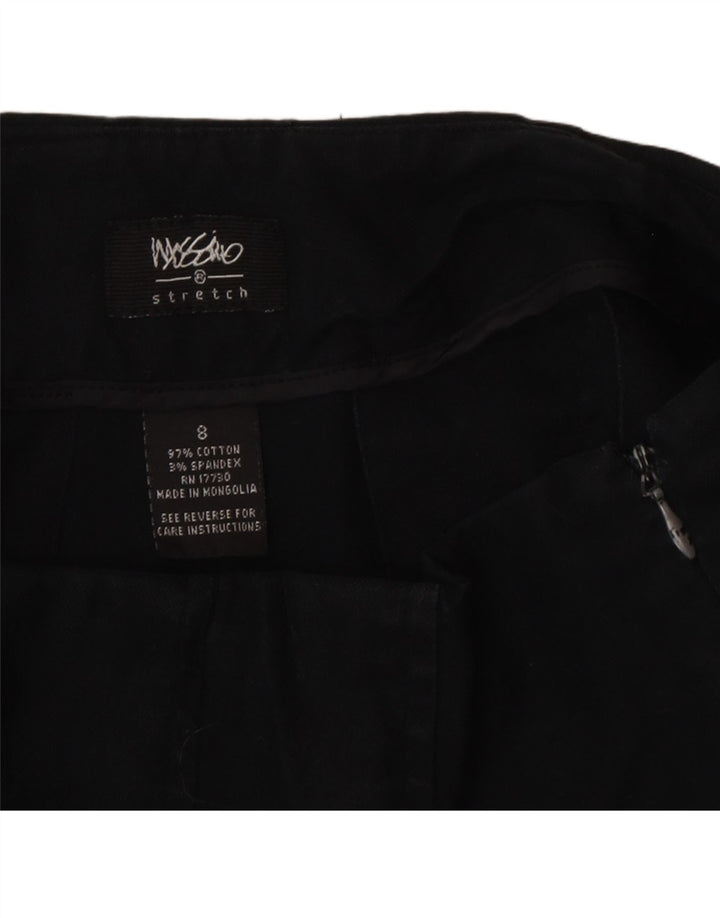 Mossimo Mini jupe taille basse pour femme US 8 Medium W32 en coton noir