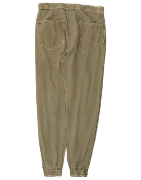 Zara Pantalon de jogging décontracté pour femme XS W24 L26 Coton kaki