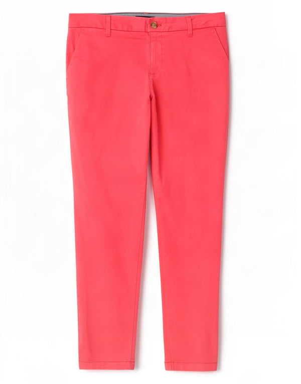 Tommy Hilfiger Pantalon Chino Slim Femme US 8 Medium W30 L28 Coton Rose
