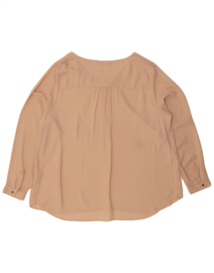 Marks & Spencer Chemisier à manches longues pour femme UK 20 2XL Beige Polyester