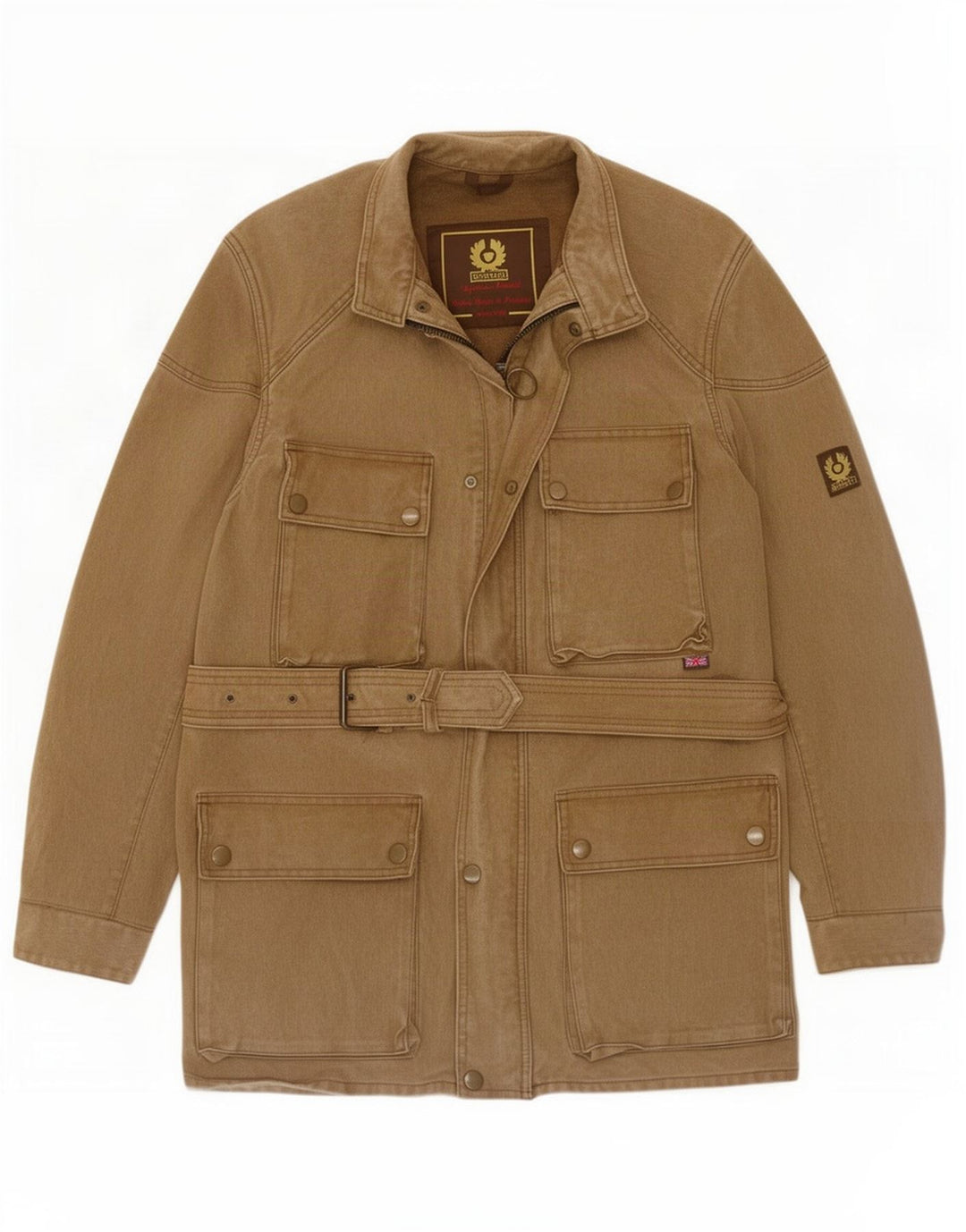 Belstaff Veste utilitaire pour homme UK 38 Coton marron moyen
