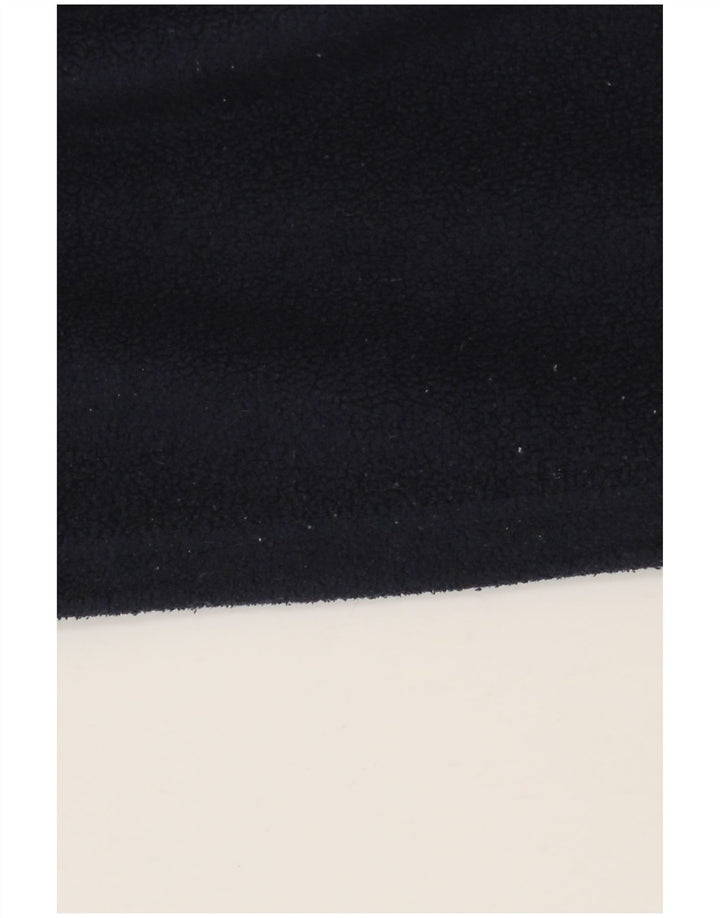 Kappa Pull Polaire à Col Zippé Homme Bleu Marine Moyen Polyester Sports