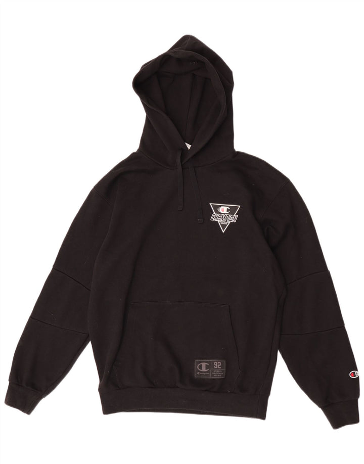 Champion Pull à capuche graphique pour homme Petit Noir Polyester