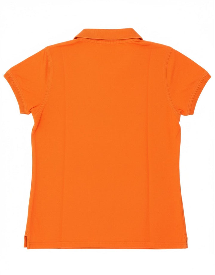 Reebok Polo Femme UK 12 Coton Orange Moyen