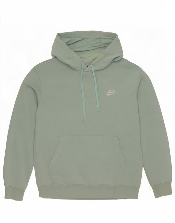 Nike Pull à capuche en coton vert moyen pour homme