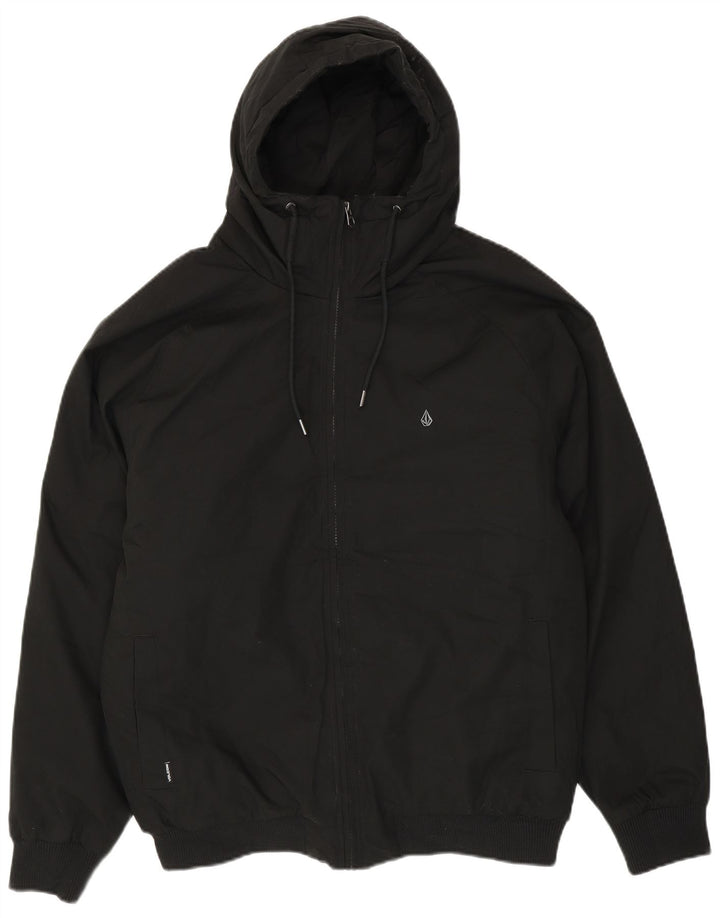 VOLCOM Veste bomber à capuche pour homme UK 40 Large Noir