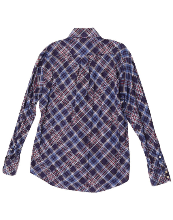 Tommy Hilfiger Chemise Homme Bleu Moyen Carreaux Coton